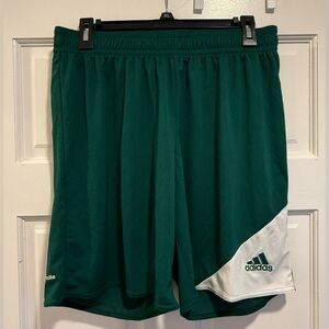 Mens Adidas Large Strike 13 Green Climalite Soccer Shorts NWT